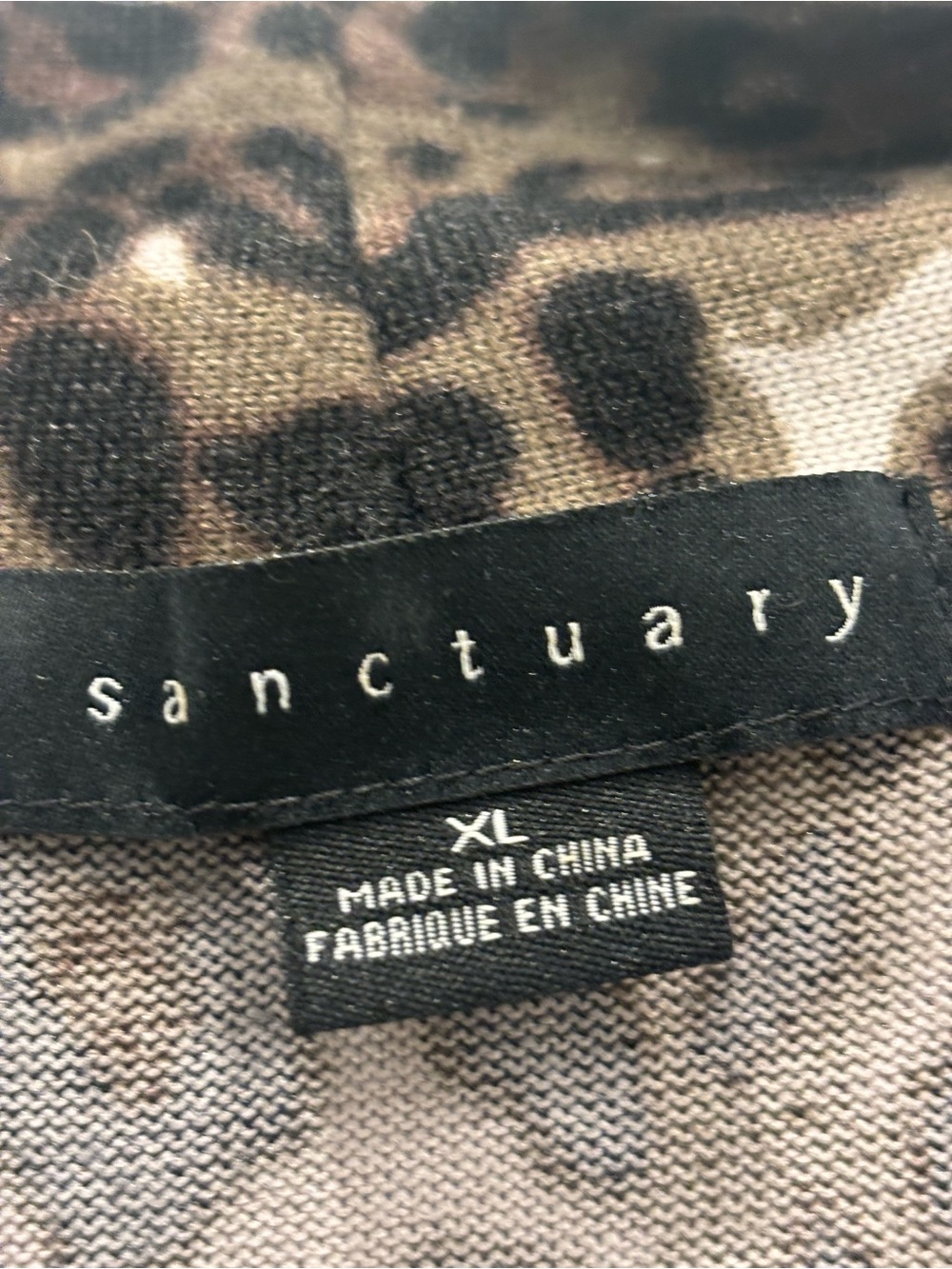 Sanctuary Leopard-Pattern Open Cardigan - Brown & Black - Picture 3 of 4